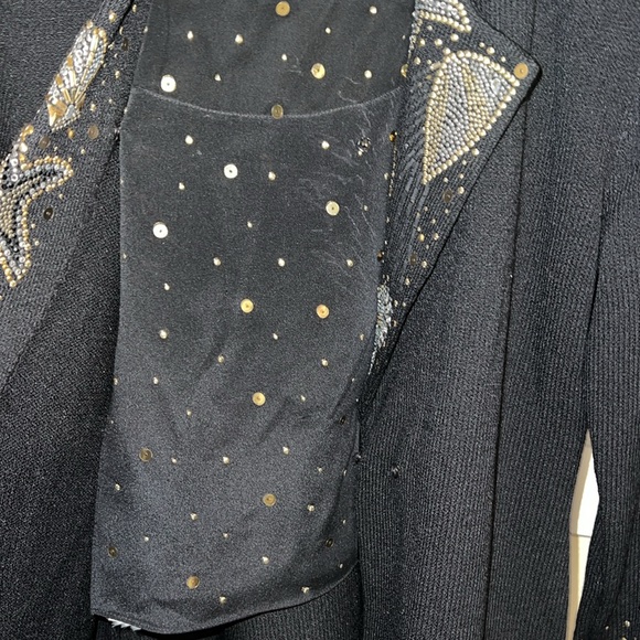 NWOT St. John by Marie Gray vintage sweater jacket with seahorse seashells bling - Picture 7 of 8